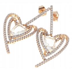 Xuping 3807 Arany fülbevaló cirkónia kövekkel, 18k arannyal bevonva, Xuping, lógós (5902734879240)