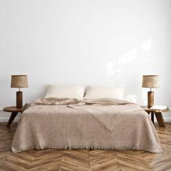 MAJOLI by Bahar Tekstil® Cuvertura gofrata din bumbac 100% 180x240 cm, Optimus Mink bej