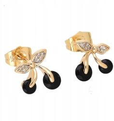 Xuping Fülbevaló Arany Sebészeti Acél 316L Fekete Cseresznye