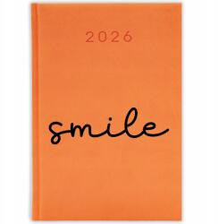 FunnyCase Könyvnaptár 2026 Smile Narancssárga tervező Ajándék Minta Mix (Kalendarz Pomarańczowy SMILE)