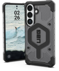 Urban Armor Gear Carcasa UAG Pathfinder Clear cu MagSafe compatibila cu Samsung Galaxy S26, Negru / Gri (214528113140)