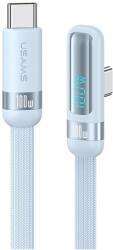 USAMS Cablu pentru incarcare si transfer de date USAMS US-SJ653, 2xUSB-C, 100W, 5A, 1.2m, Albastru (6958444907918)