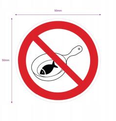  Matrica Tilos Halat Sütni a létesítményben 5 cm (Naklejka)