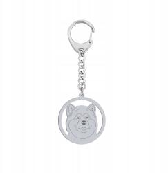 Mejk Jewellery Kulcstartó Alaszkai malamut Ezüst925 Ajándék Kulcstartó Gravírozás Ingyenes (BE R413)