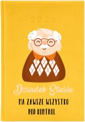  Könyvnaptár A5 2026 Citrom tervező Nagypapa Név Projekt Varázsló (Planer 2026 Cytrynowy Dziadek Imię)