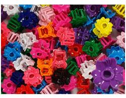 Perfect Hajcsatok Lányoknak Békák Csatok Virágok 2, 5cm 100 db