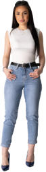 Pantaloni Chic Blugi Dama Mom Fit albastru deschis Isabella