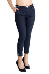 Pantaloni Chic Pantaloni Alyssa Bleumarin Eleganti Marime Mare