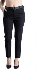 Pantaloni Chic Pantaloni Ava Eleganti Marime Mare Negru Premium