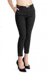 Pantaloni Chic Pantaloni Alyssa Negru Eleganti Marime Mare