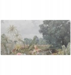  Védőalátét asztalra, íróasztalra, trópusi táj mintával, 120x60 cm (010250300030100282765)