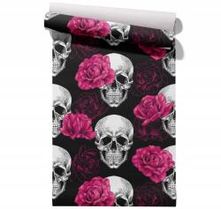  Koponya Virág tapéta, vlies vagy öntapadós (1m2) (#122)