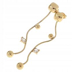 Xuping 762c Arany színű fülbevaló, sebészeti acélból (316L), rozsdamentes, lógós, celebfülbevaló