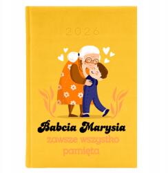  Könyvnaptár A5 2026 Citrom Nagyinak Mindenre emlékszik Varázsló (Planer 2026 Cytrynowy Wszystko Pamięta)