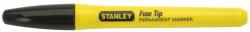 STANLEY 0-47-316 Marker permanent negru cu varf subtire set 2 buc (4700047316) - agropro