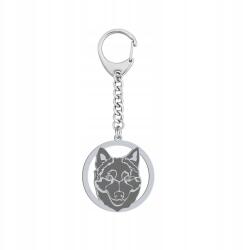 Mejk Jewellery Kulcstartó Schipperke Ezüst 925 Ékszer Ajándék Gravírozás Ingyenes (Schipperke)