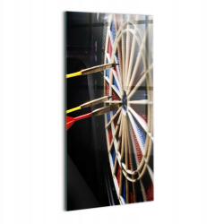 Wallfluent Üvegkép Művészeti Műhelybe - Látványos Darts Nyilak és Tábla (010010010170100074956)