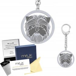 Mejk Jewellery Ezüst kulcstartó pincher majom Ezüst 925 Ajándék Nő Gravírozás (Pinczer Małpi - Affenpinscher)