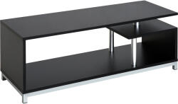 HomCom Mobilier TV Modern din Lemn, Suport Televizor Elegant, Negru, 114x40x40.5cm | Aosom Romania (833-188BK)