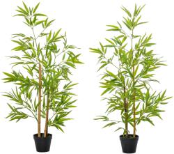 Outsunny Set 2 Plante de Bambus Artificiale in Ghiveci de 120cm, Decoratiune pentru Casa, Birou, Interior si Exterior Outsunny | Aosom Romania (844-357)