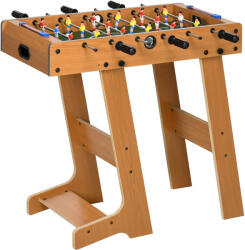 HomCom Fotbal- Biliard pliabil compact si pliabil din lemn, cu 18 jucatori, 69x37x70cm HOMCOM | Aosom Romania (A70-059)