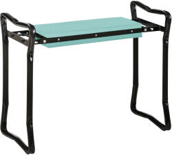 Outsunny Scaun pentru Gradinarit Outsunny, Pliabil, Otel cu Perna de Spuma 58x28x49cm | Aosom RO (01-0134)