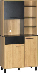 HOMCOM 180cm Kitchen Cupboard, Freestanding Storage Cabinet with Soft Close Doors, Adjustable Shelves and Drawers | Aosom Romania (835-783V00ND) Bufet