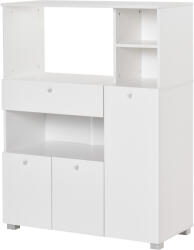 HomCom Dulap de bucatarie cu 3 compartimente si sistem de prindere de perete, PAL alb, 90x40x120cm HOMCOM | Aosom Romania (835-398)