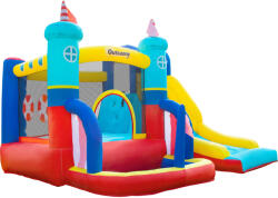 Outsunny Castel Gonflabil 4 in 1 Outsunny pentru Copii de la 3 la 8 ani cu Tobogan, Trambulina, Piscina si Pompa inclusa, 265x260x200cm | Aosom Romania (342-054V90) Castel gonflabil