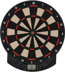 HOMCOM Țintă Electronică Darts, 6 Săgeți, Panou Scor Digital, 44x39.5x2.2cm, Negru, pentru Divertisment Acasă | Aosom Romania (A70-043)