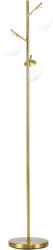 HomCom Lampă de Podea Modernă cu 3 Lumini, Design din Oțel și Sticlă, Ø27x169cm, Finisaj Auriu și Abajur Alb, pentru Interior | Aosom Romania (B31-319V90)