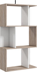 HOMCOM Biblioteca de perete, 3 rafturi, 60x24x111.4cm, alba HOMCOM | Aosom Romania (833-452) Raft