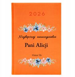  Könyvnaptár A5 2026 Év Narancssárga Legjobb Tanár Varázsló (Planer 26 Pomarańczowy Najlepszy Nauczyciel)