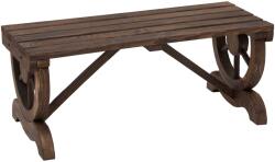 Outsunny Banca de Gradina cu 2 locuri din lemn de molid, Maro 105x50x53cm | Aosom Romania (84B-410)