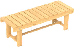 Outsunny Banca de Exterior Impermeabila 2 Locuri din Lemn de Brad 110x38x35cm (84B-362)