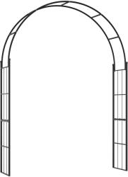 Outsunny Pergolă de Grădină pentru Cățărare Viță de Vie și Plante, 157x40x223 cm, Negru | Aosom Romania (844-674V00BK)