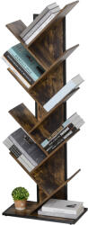 HOMCOM biblioteca in forma de copac, 50x28x142cm, maro | Aosom Romania (836-256TE) Biblioteca