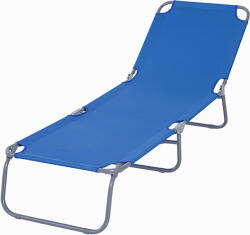 Outsunny Sezlong pentru Gradina Pliabil Outsunny, Metal si Tesut Oxford | Aosom Romania (84B-129BU)