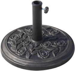 Outsunny Bază Stabilă pentru Umbrelă Rotundă, 9kg, din Rășină, Design Modern, Φ45.5x31cm, Bronz | Aosom Romania (01-0901)