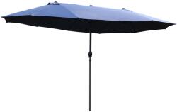 Outsunny Umbrelă de Grădină Albastră cu Manivelă din Oțel și Poliester 460x270x240cm | Aosom Romania (84D-031V01BU)
