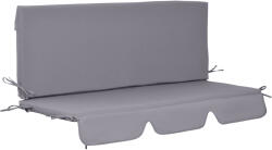 Outsunny Perne pentru exterior Outsunny, spuma si poliester, 2 bucati 130x45x5 cm, gri inchis | Aosom Romania (84G-166V00CG)