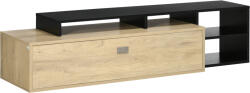 HomCom Comodă TV Elegantă cu Rafturi, pentru Televizoare 32"-65", Design Contemporan | Aosom Romania (839-583V00AK)