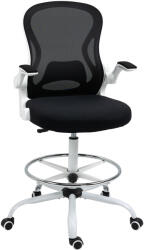 Vinsetto Scaun Ergonomic de Lucru, Cotiere Rabatabile, Suport Lombar, Confort și Design Modern, Ideal pentru Birou | Aosom Romania (921-628V00BK) Comoda