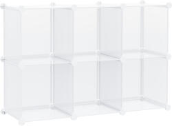 HomCom Dulap Modular pentru Pantofi, Transparent, 94, 5x32x162cm, Soluție Ideală pentru Organizare | Aosom Romania (850-175) Pantofar