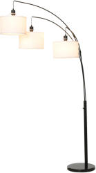 HomCom Lampa de Podea HOMCOM cu 3 Lumini si Brate Flexibile Baza din Marmura Inaltime 205cm | Aosom RO (B31-248V90)