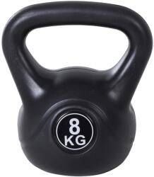 HOMCOM Kettlebell 8 kg, Ganteră pentru Antrenament de Forță și Fitness, 22x17x24 cm, Negru | Aosom Romania (A91-076)