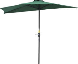 Outsunny Umbrelă Semicirculară Impermeabilă, Protecție UV, Verde 269x138x236cm | Aosom Romania (84D-007GN)