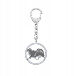 Mejk Jewellery Kulcstartó Ezüst 925 Kutyával Suomenlapinkoira Ékszer Ajándék Gravírozás Ingyenes (brelok do smyczy z Suomenlapinkoira)