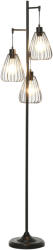 HomCom Lampa de podea Design Vintage Industrial din metal negru, lampa de podea moderna Ф35 x 170 cm HOMCOM | Aosom Romania (B31-247)