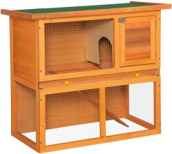 PawHut Cusca Iepuri PawHut, 90x45x80cm, verde, portocaliu | Aosom Romania (D51-068)